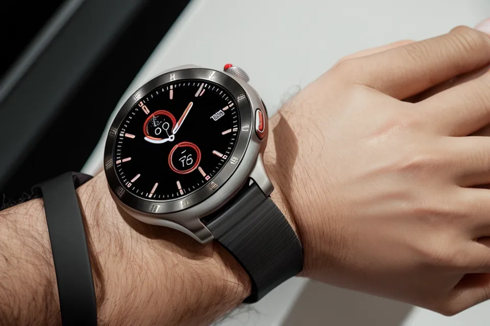 Smartwatch displaying positive sleep tracking data