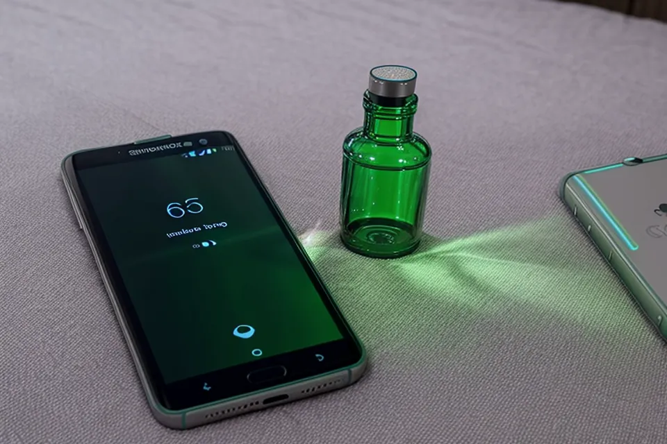Smartphone sleep app showing improved deep sleep percentage.