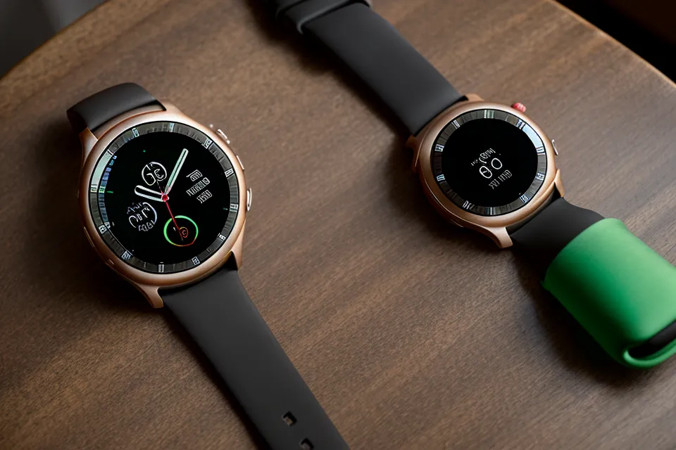 A smartwatch showing a sleep quality score with detailed data metrics.