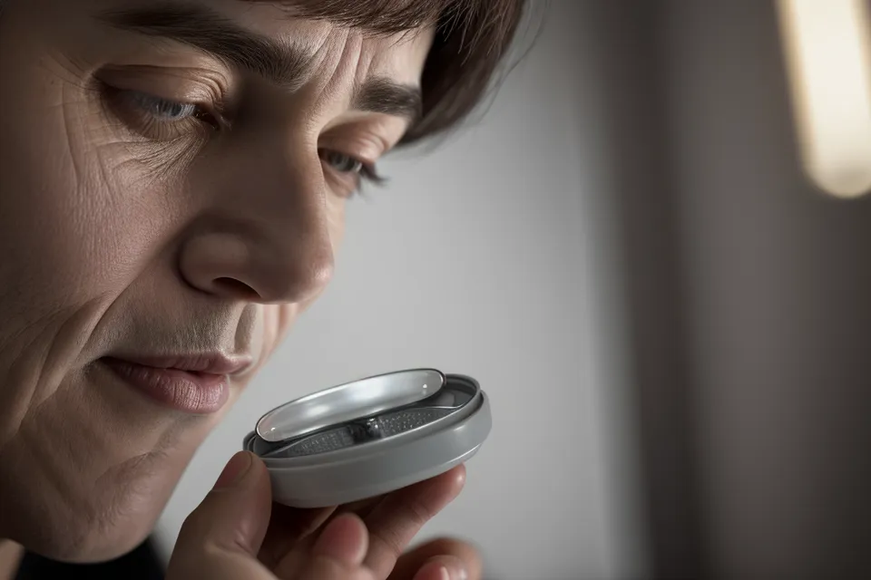 A close-up of various sleep supplement capsules in a man's palm.